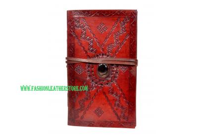Leather Book Journal Handmade Leather Stone Brown Note Book Note Book